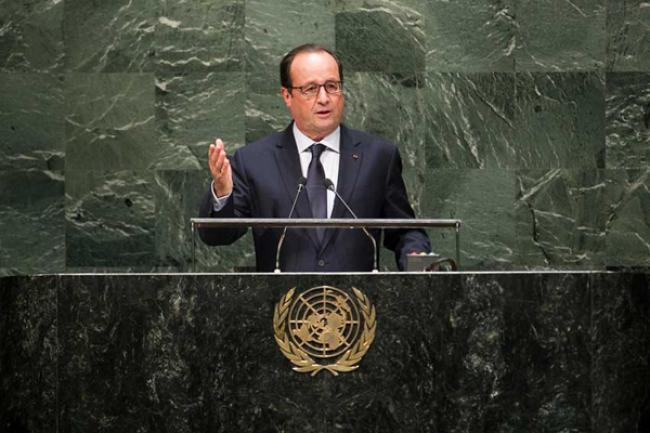 At UN Assembly, France’s President confirms militants’ beheading of French hostage
