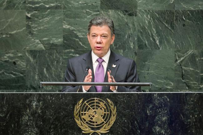 At UN Assembly, Colombia