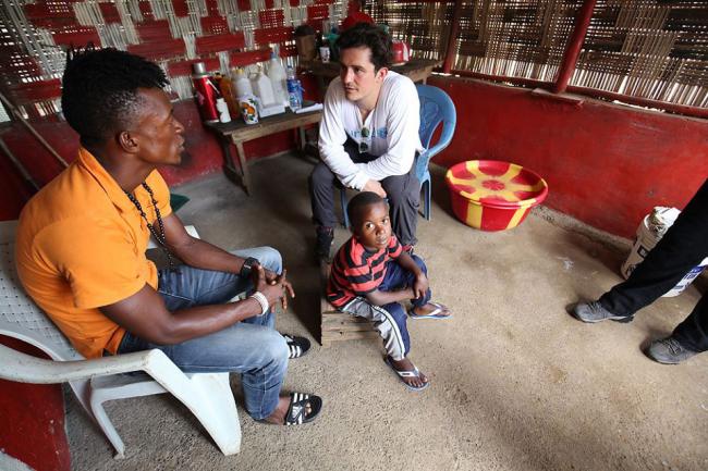 Liberia: UNICEF ambassador Orlando Bloom sees Ebola response