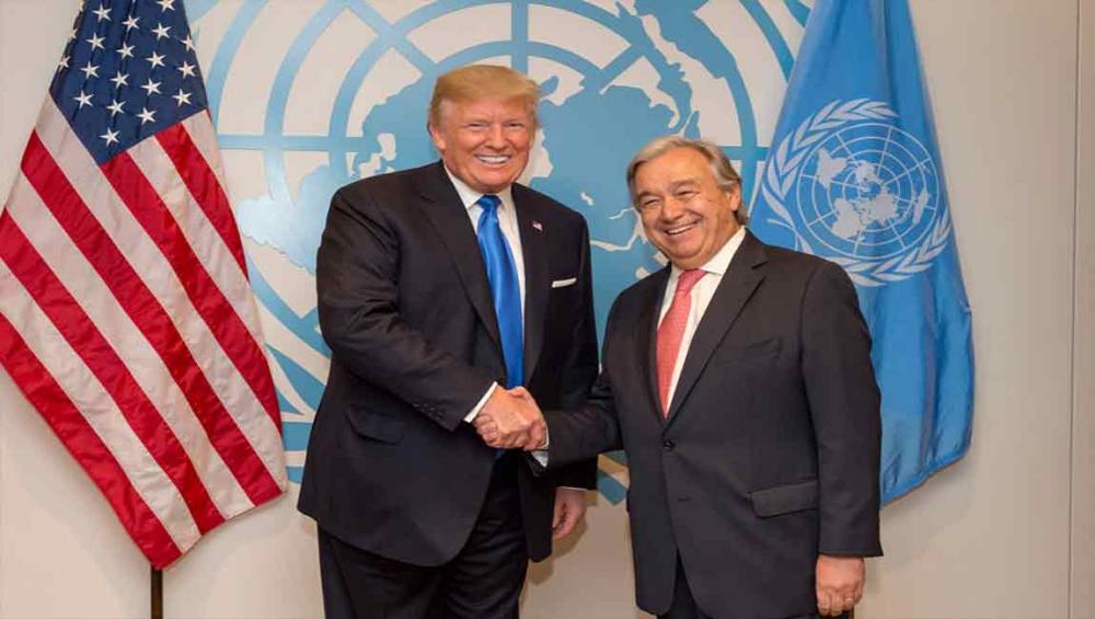 UN chief Guterres, US President Trump commit to work together to address common challenges