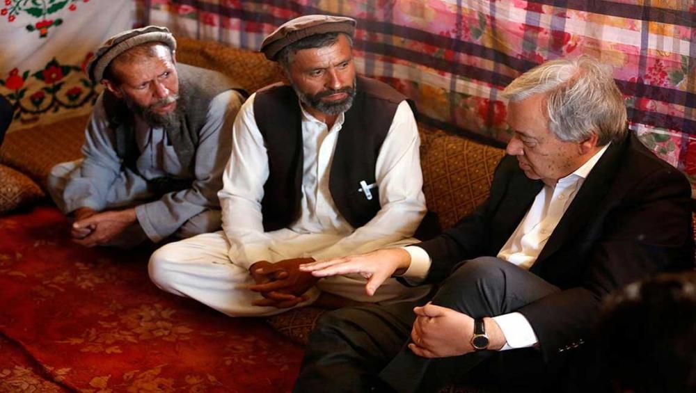 In Kabul, UN chief calls for peace and compassion