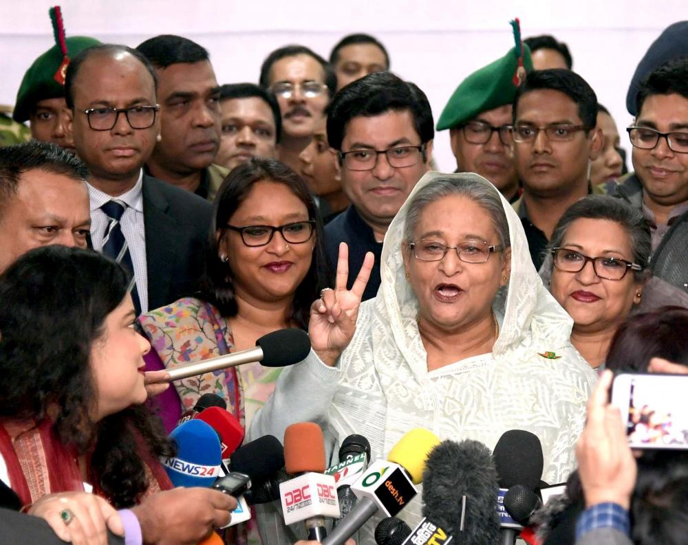 Voting ends in Bangladesh, counting on as Awami League leads