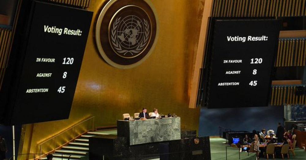General Assembly adopts text urging greater protection for Palestinians, and deploring Israel’s ‘excessive’ use of force