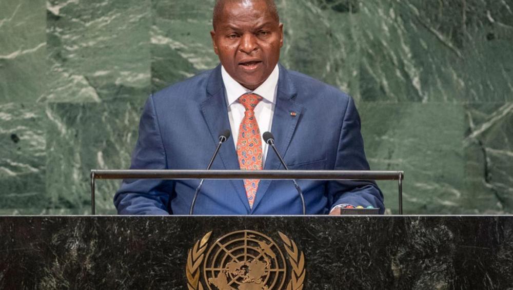 From UN Assembly podium, Central African Republic leader appeals for lifting arms embargo