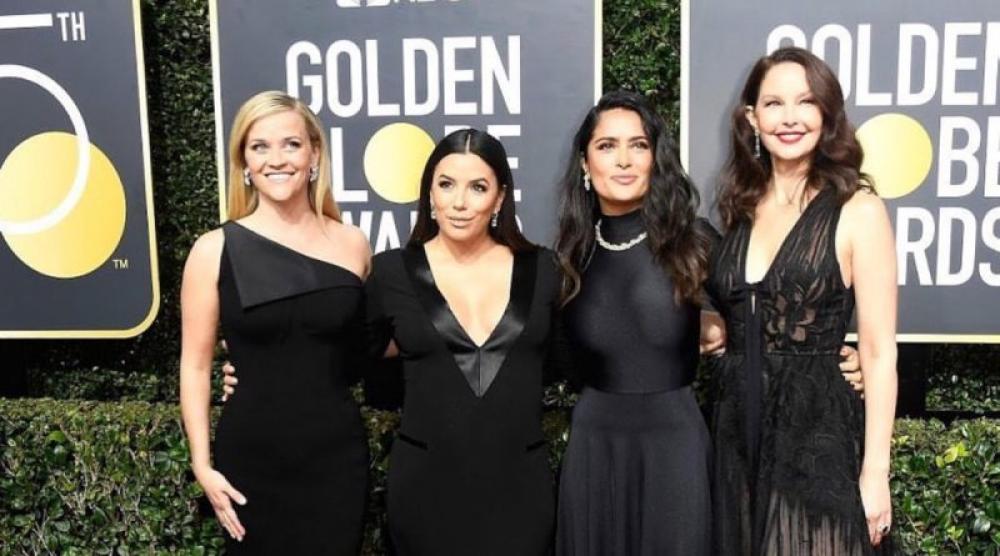 Sea of black in Golden Globes Awards ceremony to mark protest against sexual harassment