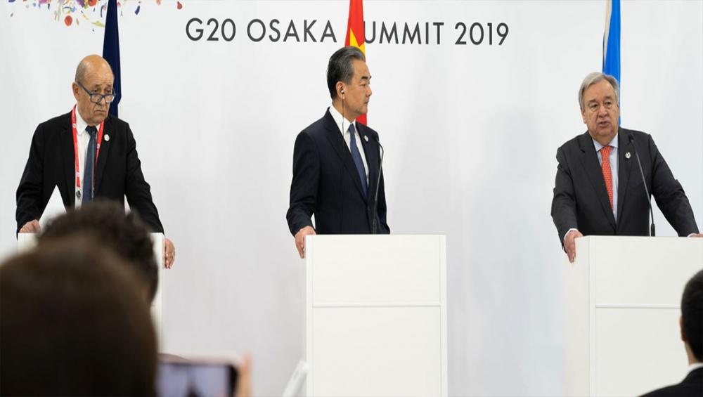 Create conditions for ‘harmony between humankind and nature’, UN chief says on sidelines of G20 in Japan
