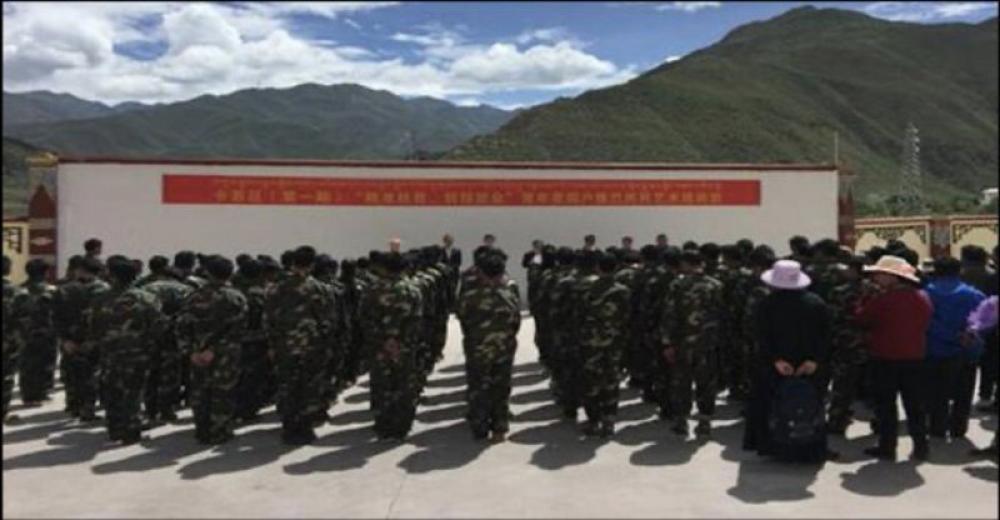 China's militarized vocational training which is practised in Xinjiang now reaches Tibet: US think-tank