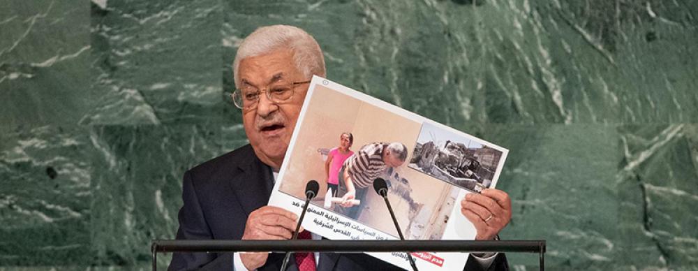 Palestine calls for full UN membership and a plan to end the occupation