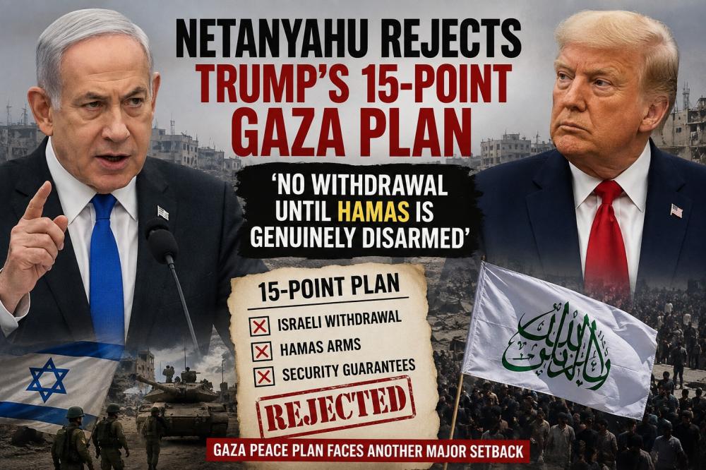 Gaza crisis deepens: Netanyahu rejects Trump plan as Hamas backs 15-point roadmap
