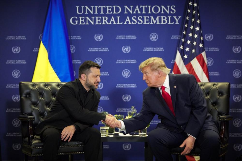 Zelenskyy meets Trump at UNGA, says &lsquo;senseless&rsquo; Russia war must end before winter