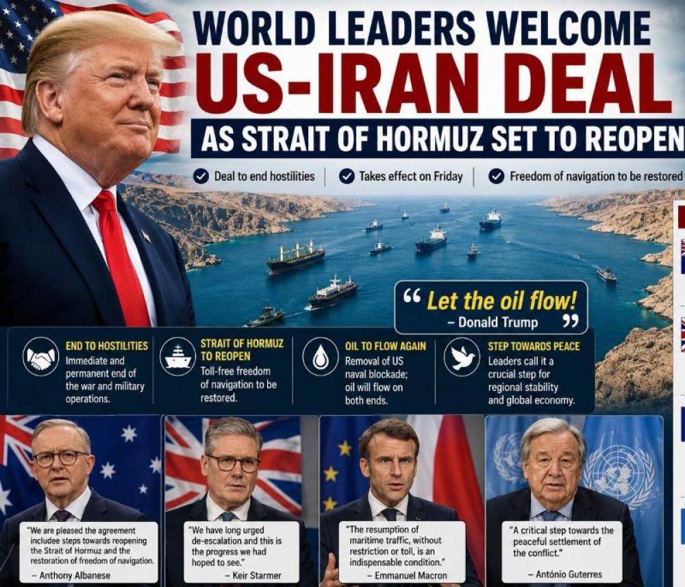  World leaders cheer US&ndash;Iran agreement ending key maritime tension