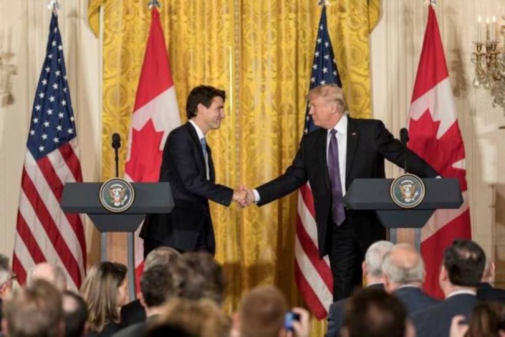 Trade tariffs exemption only if new NAFTA signed, Trump warns Trudeau