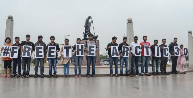 Greenpeace India begins Arctic arrest protest in 30 cities