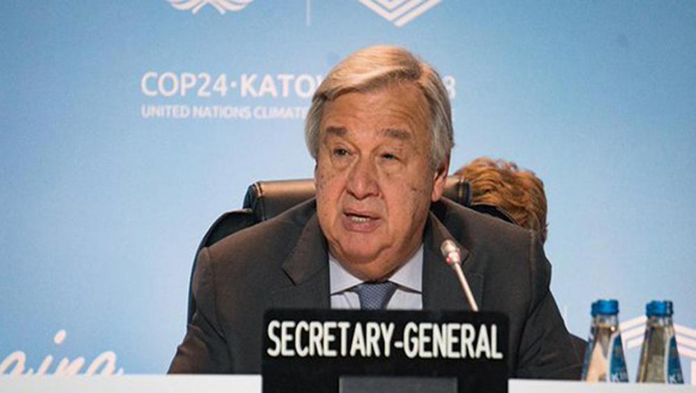 Failing to agree climate action would ‘not only be immoral’ but ‘suicidal’, UN chief tells COP24
