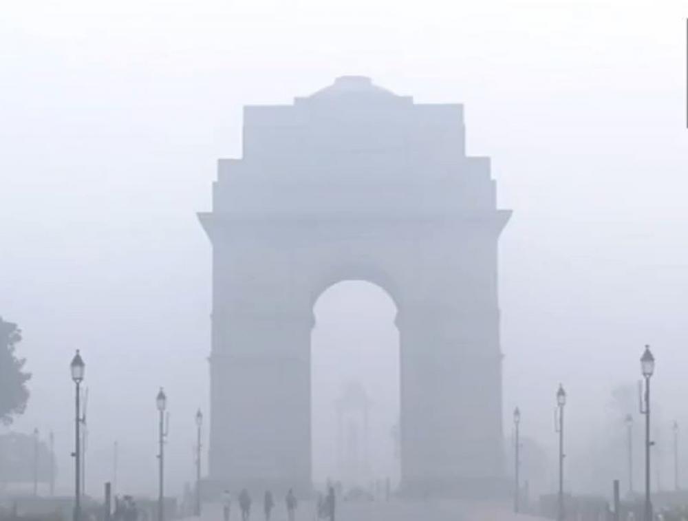 In image a smog-marred national capital. Courtesy: Videograb from X