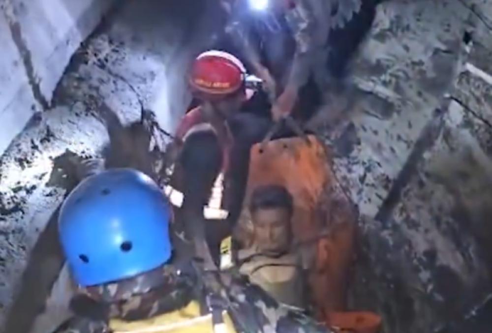 Hope after 10 days: Two workers rescued alive from debris-filled Nepal tunnel 
