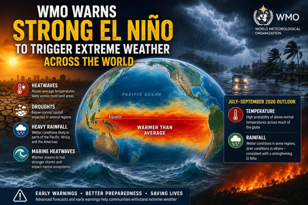 Scorching heat, deadly floods, severe droughts: WMO sounds alarm over strong El Ni&ntilde;o. Will your area be impacted? 