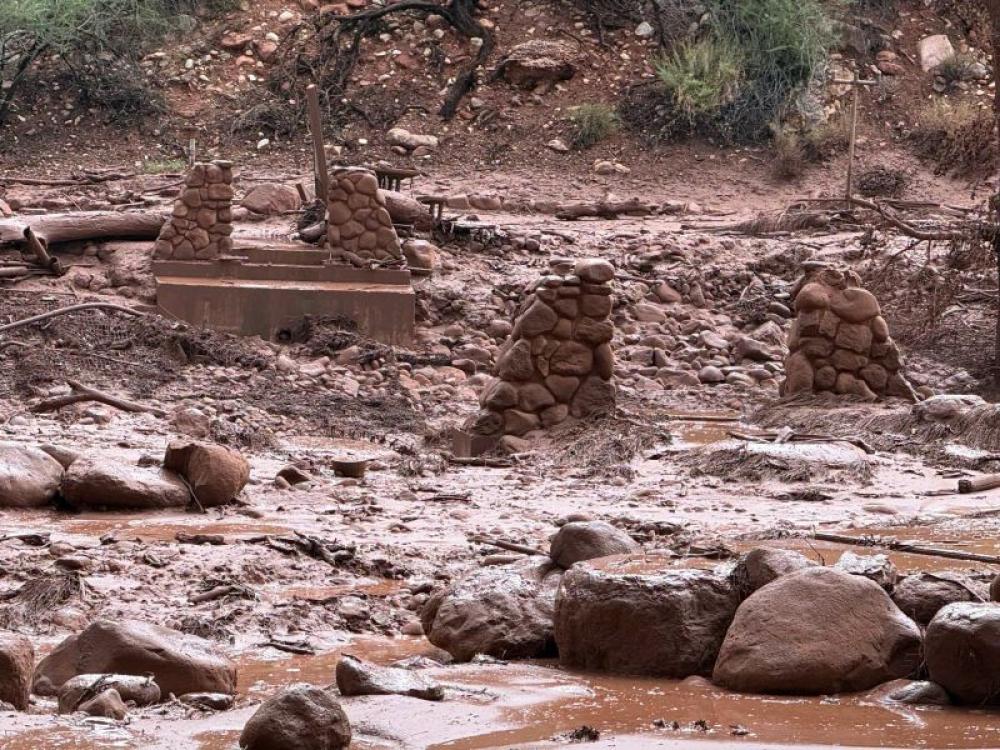 Grand Canyon hit by sudden flash flood: 1 dead, 15 missing, 62 evacuated