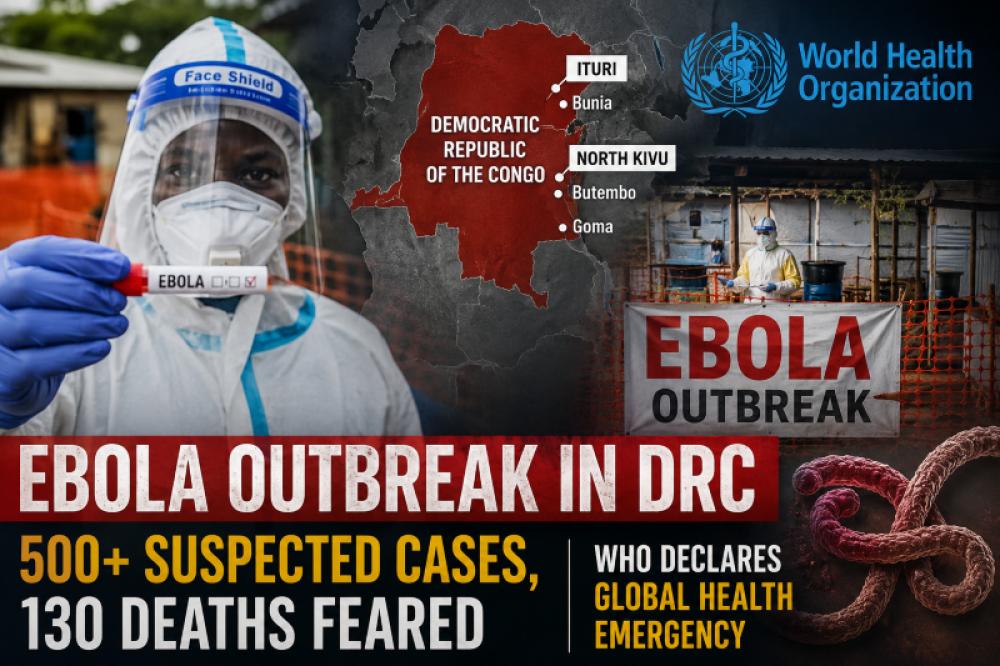 Ebola horror in DRC: Over 500 suspected cases as WHO sounds urgent alarm