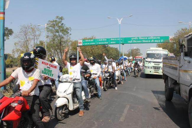 Over 150 riders participated in CapitalVia’s two-wheeler Helmet Awareness Rally