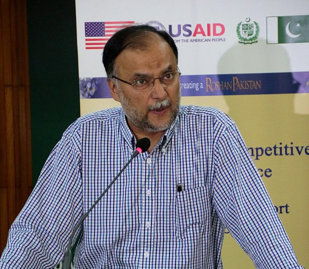 Pakistani Minister Ahsan Iqbal