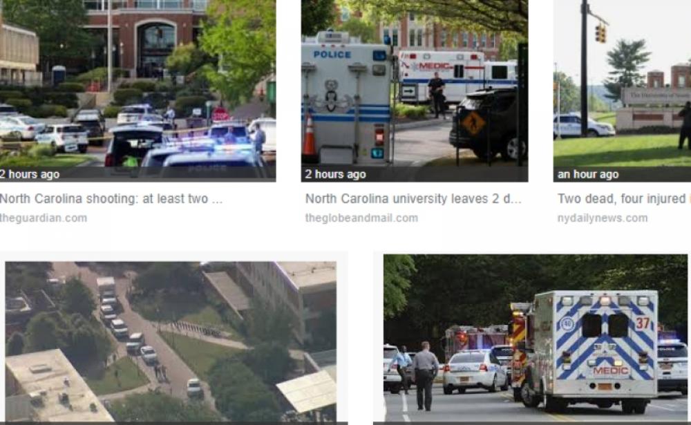 Three shot in University of N Carolina, suspect in custody: media