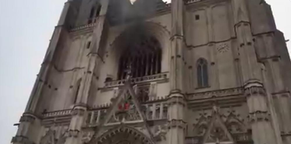 France: Fire breaks out at Nantes Cathedral, incident investigated as possible arson