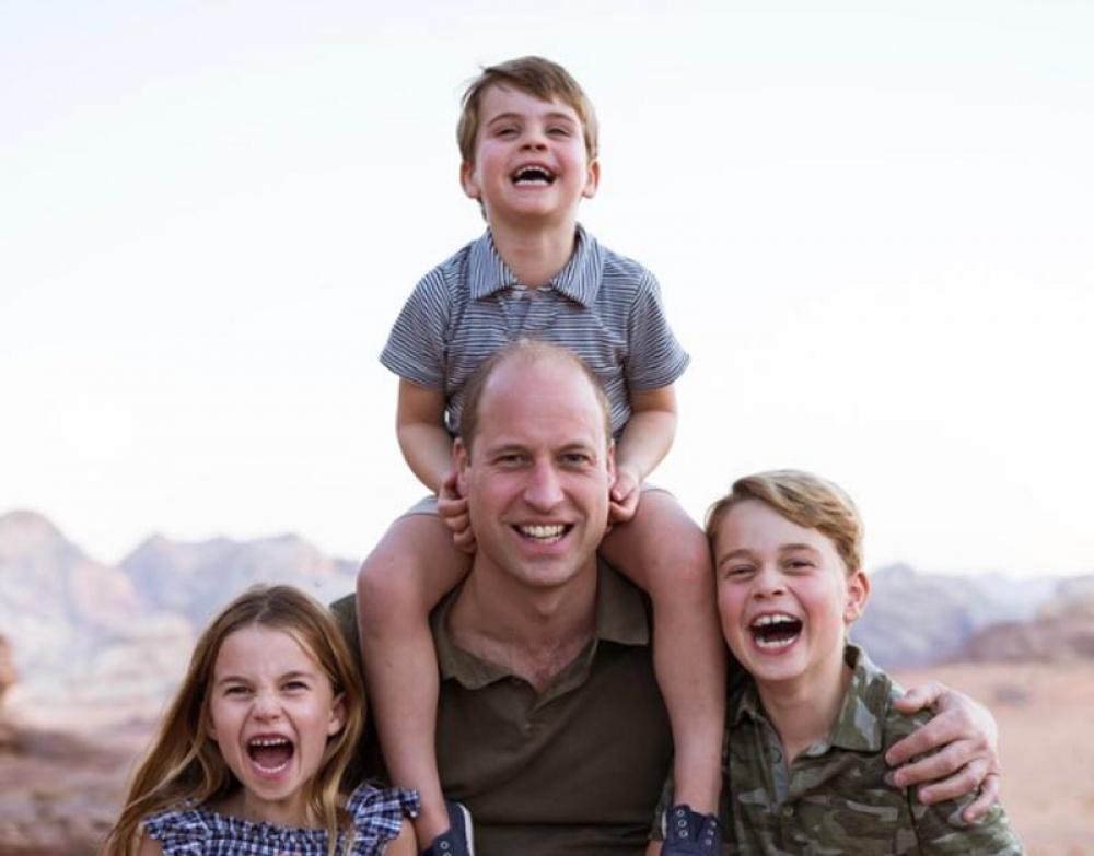 Prince William, his children wished the world on Father