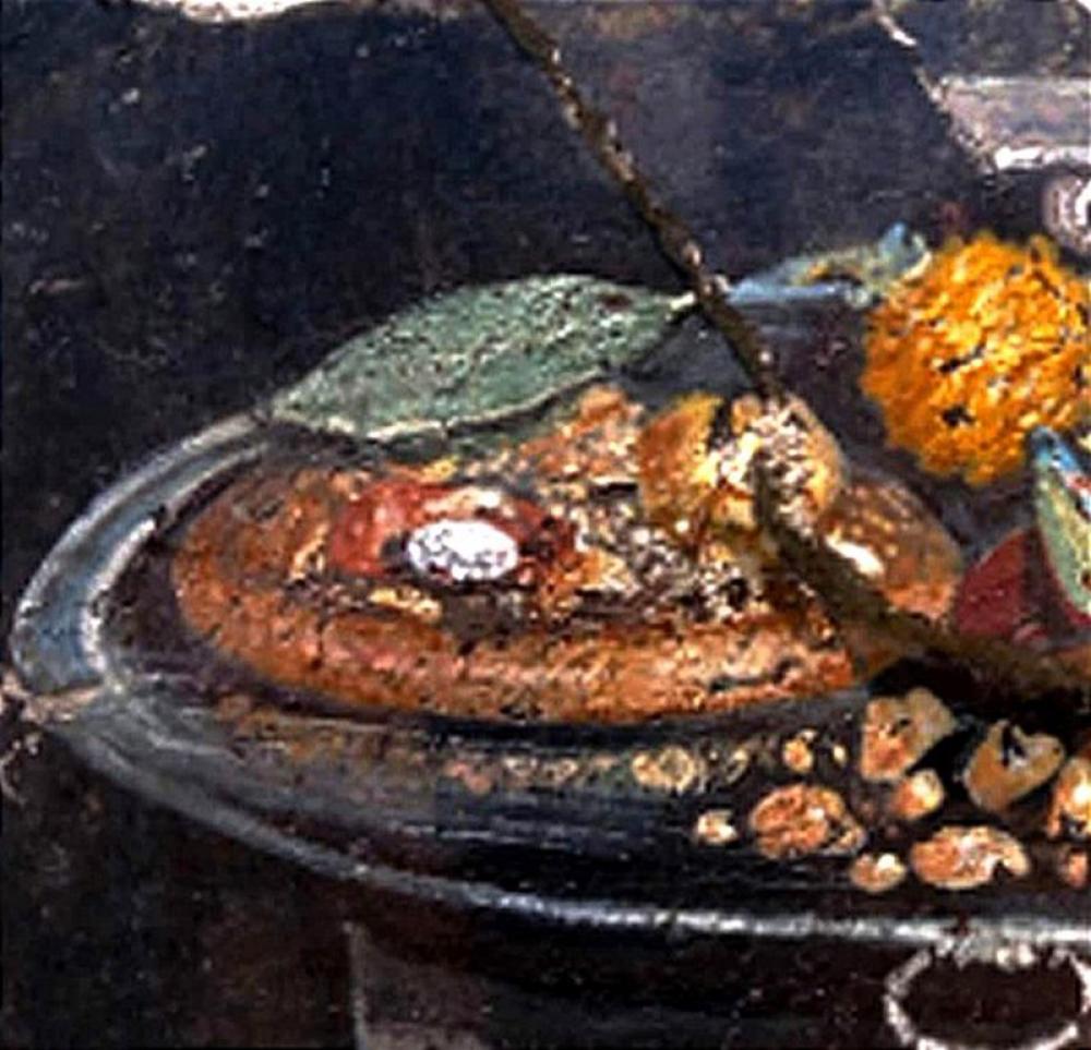 Pompeii archeologists discover 'pizza' fresco Pompeii archeologists discover 'pizza' fresco