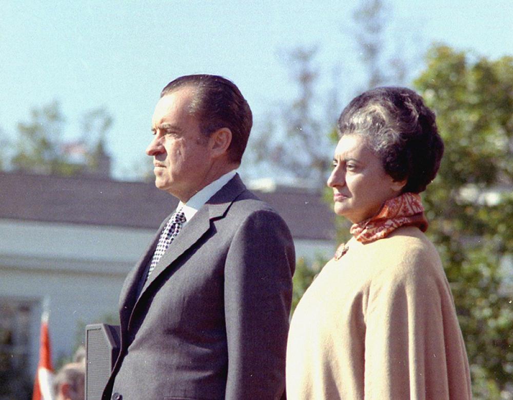 Indira Gandhi with U.S. President Richard Nixon, 1971. Photo courtesy: Wikipedia/Creative Commons