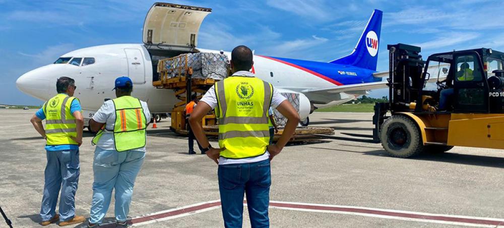 UN humanitarian flight takes essential medical supplies to Haiti