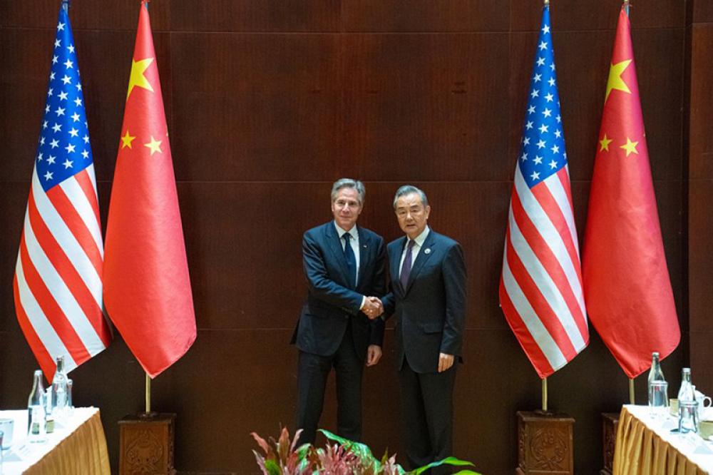 US Secretary of State Antony Blinken meets Wang Yi in Laos, raises concern over China's 'destabilizing actions' in South China Sea