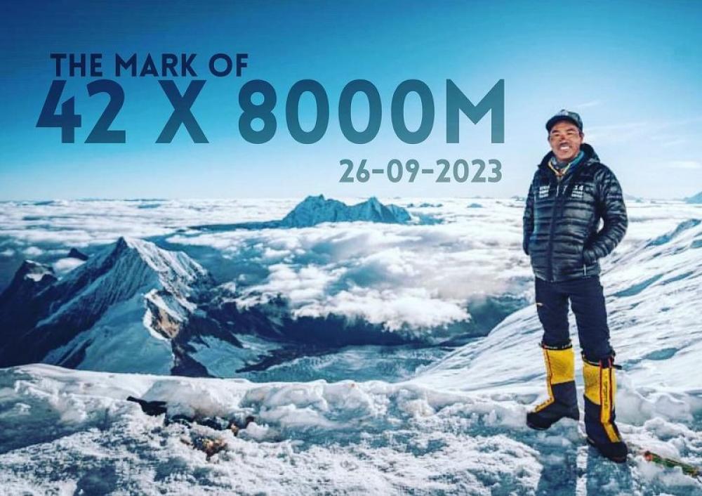Nepali climbing icon Kami Rita Sherpa reaches top of Everest for record 29th time