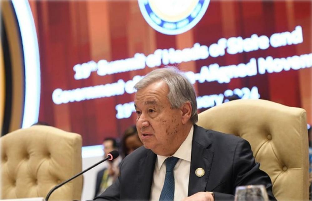 UN Chief Antonio Guterres repeats call for Gaza ceasefire, release of hostages at Non-Aligned Movement summit