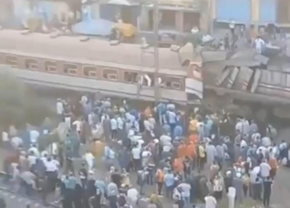 Two die after two trains collide in Egypt