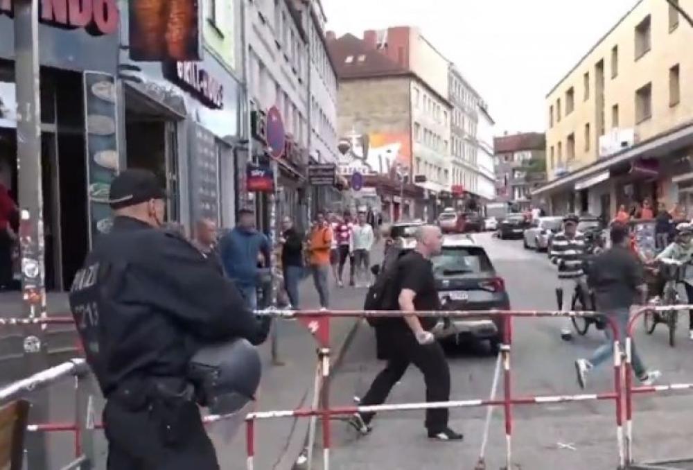 Axe-wielding man shot by German cops in Hamburg ahead of Euro 2024 match 