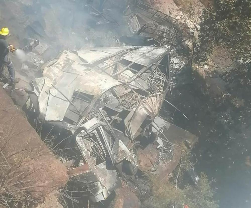 Bus plunges into ravine in South Africa, 45 Easter worshippers die