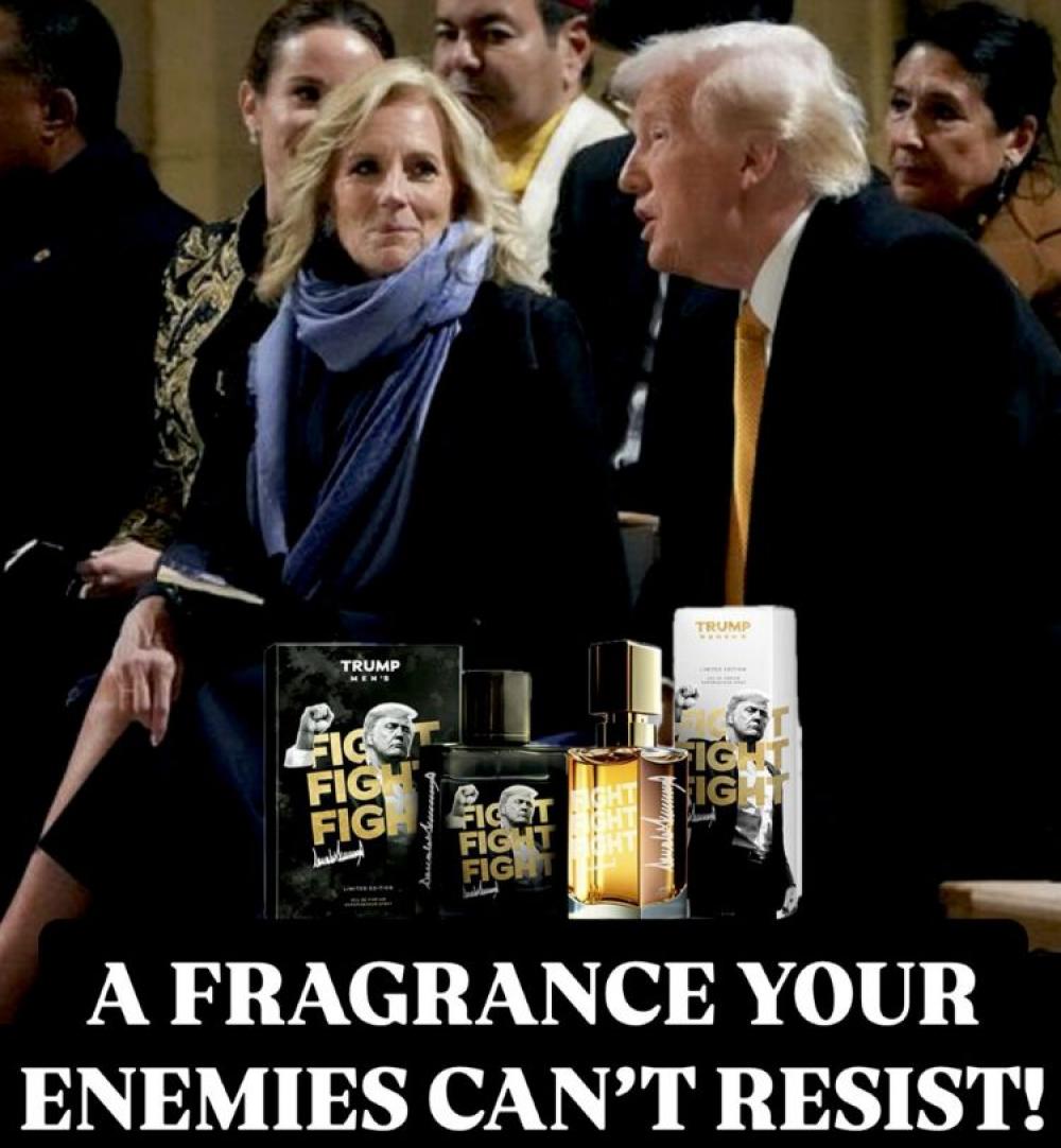 Donald Trump launches 'Fight Fight Fight' fragrance line, promotes it with Jill Biden's photo