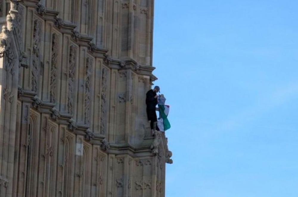 British man, who climbed up Big Ben Tower with Palestinian flag, arrested