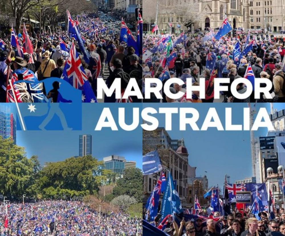 Thousands participate in anti-immigration rallies held across Australia, clashes break out in several cities Thousands participate in anti-immigration rallies held across Australia, clashes break out in several cities