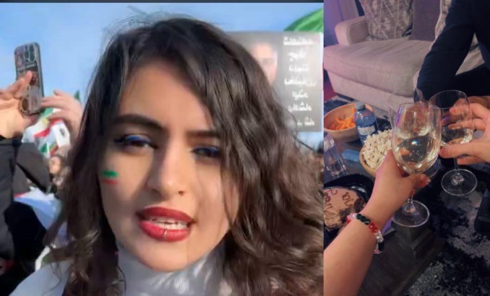 Cheers: Viral woman who used Khamenei&rsquo;s photo to light cigarette reacts to his death 