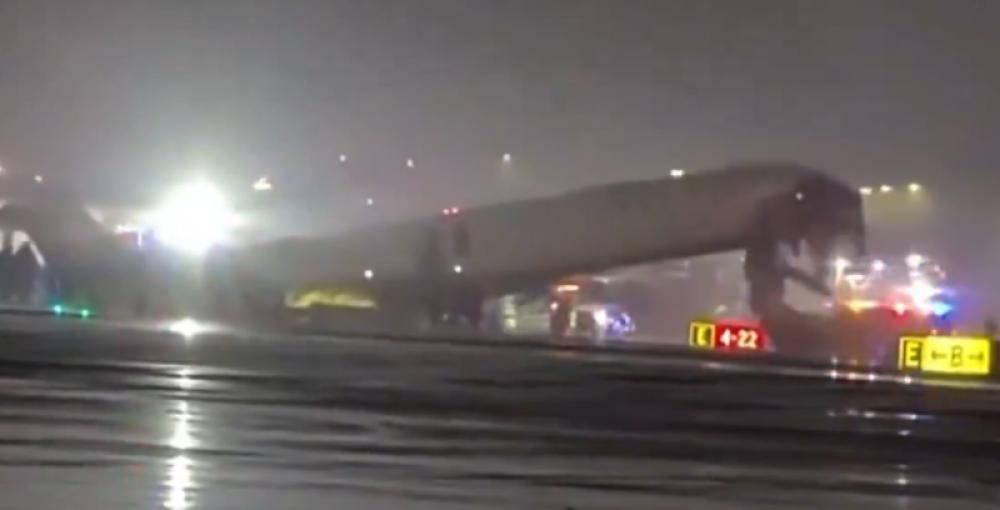 Pilot, co-pilot killed as Air Canada plane collides with vehicle at New York's LaGuardia Airport