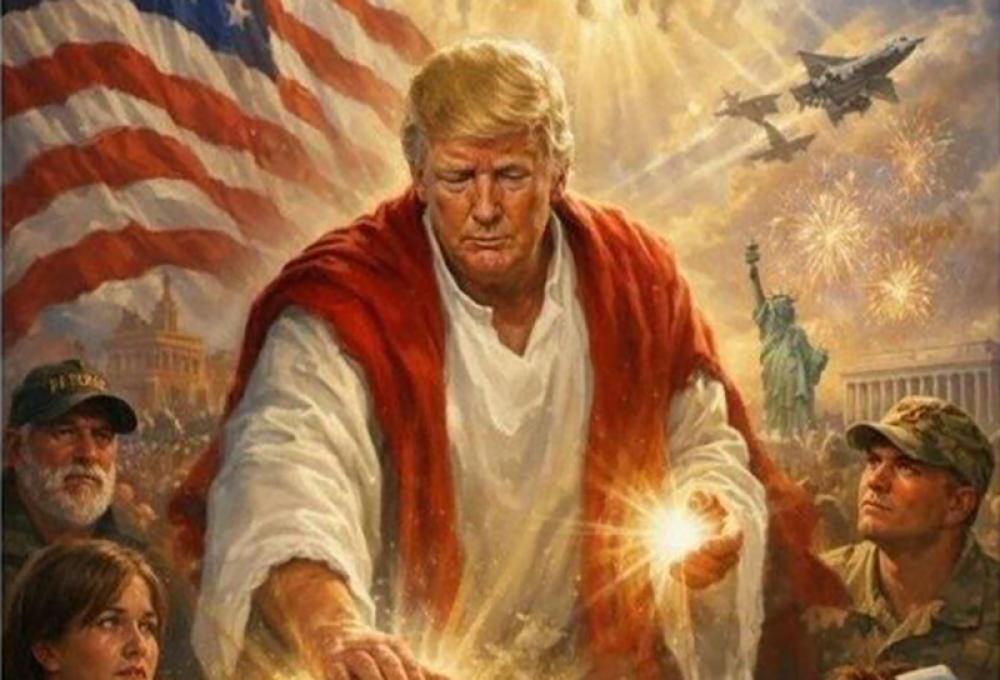 &lsquo;Is it Epstein being cared for?&rsquo; Iranian Embassy takes aim at Donald Trump over &lsquo;Jesus&rsquo; image 