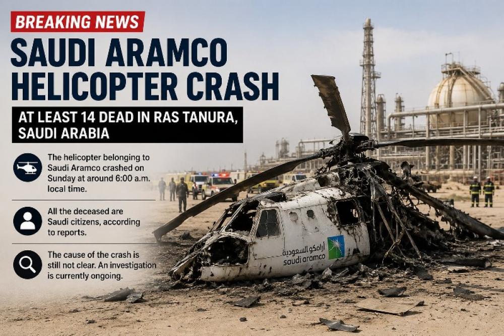 Horror in the skies: 14 killed in Saudi Aramco helicopter crash 