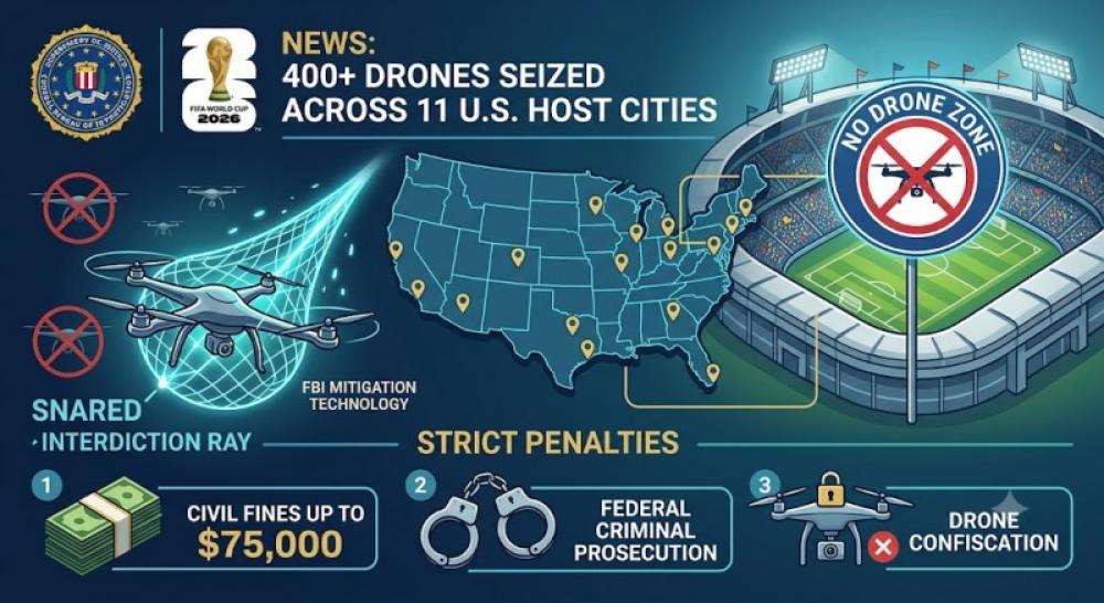 FBI seizes over 400 drones over World Cup stadiums in massive security crackdown 