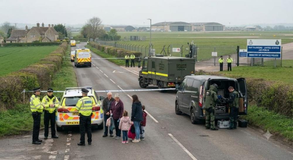 Several arrested near RAF Fairford as explosives probe triggers evacuations