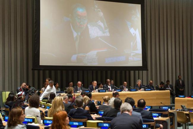 Briefing UN Assembly, Ban urges political talks to end ‘senseless cycle of suffering’ in Gaza