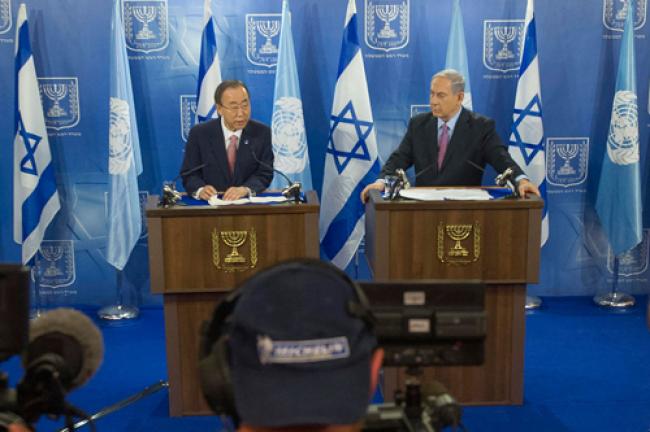 On visit to Israel and West Bank, Ban calls for end to current fighting, return to dialogue