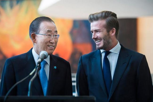 UNICEF and David Beckham unveil digital installation to help bring voices of youth to General Assembly