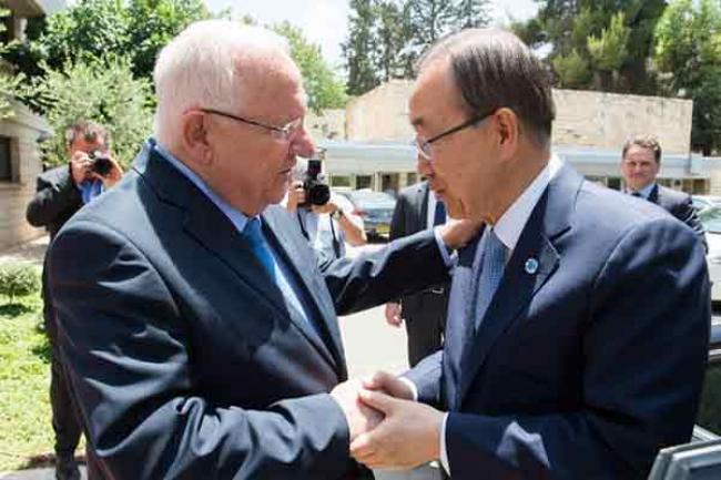 In Jerusalem, Ban urges two-State solution to Israel-Palestine conflict
